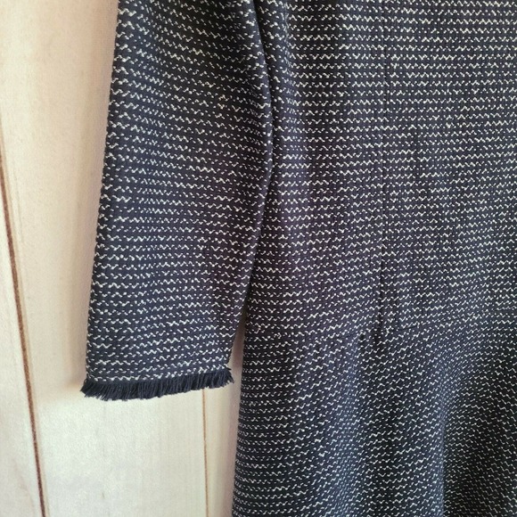 BCBGMAXAZRIA Linza Fringe Trim Knit Fit & Flare Dress XS NWT - Picture 7 of 12